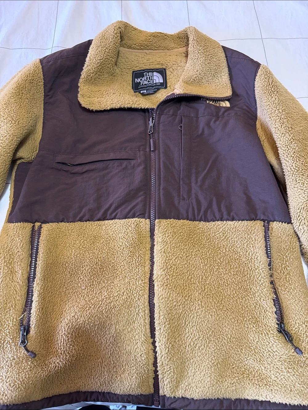 The North Face Light Brown Sherpa Fleece Jacket